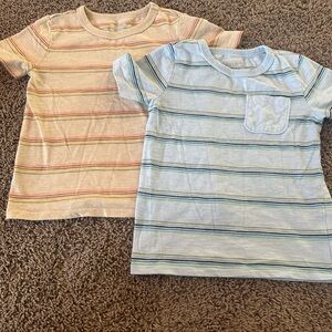 Garanimals Kids' Striped Tees - Cream and Blue